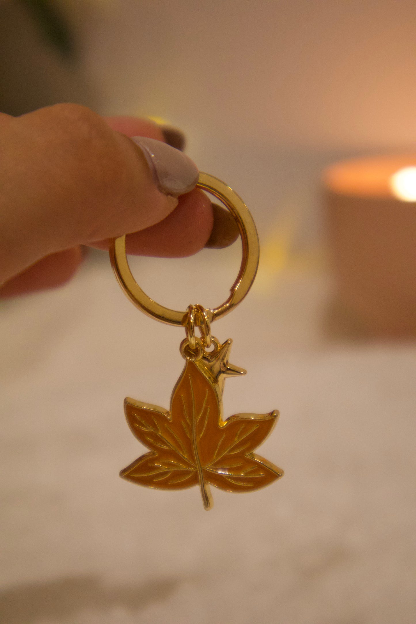 Llavero - Hojas de otoño