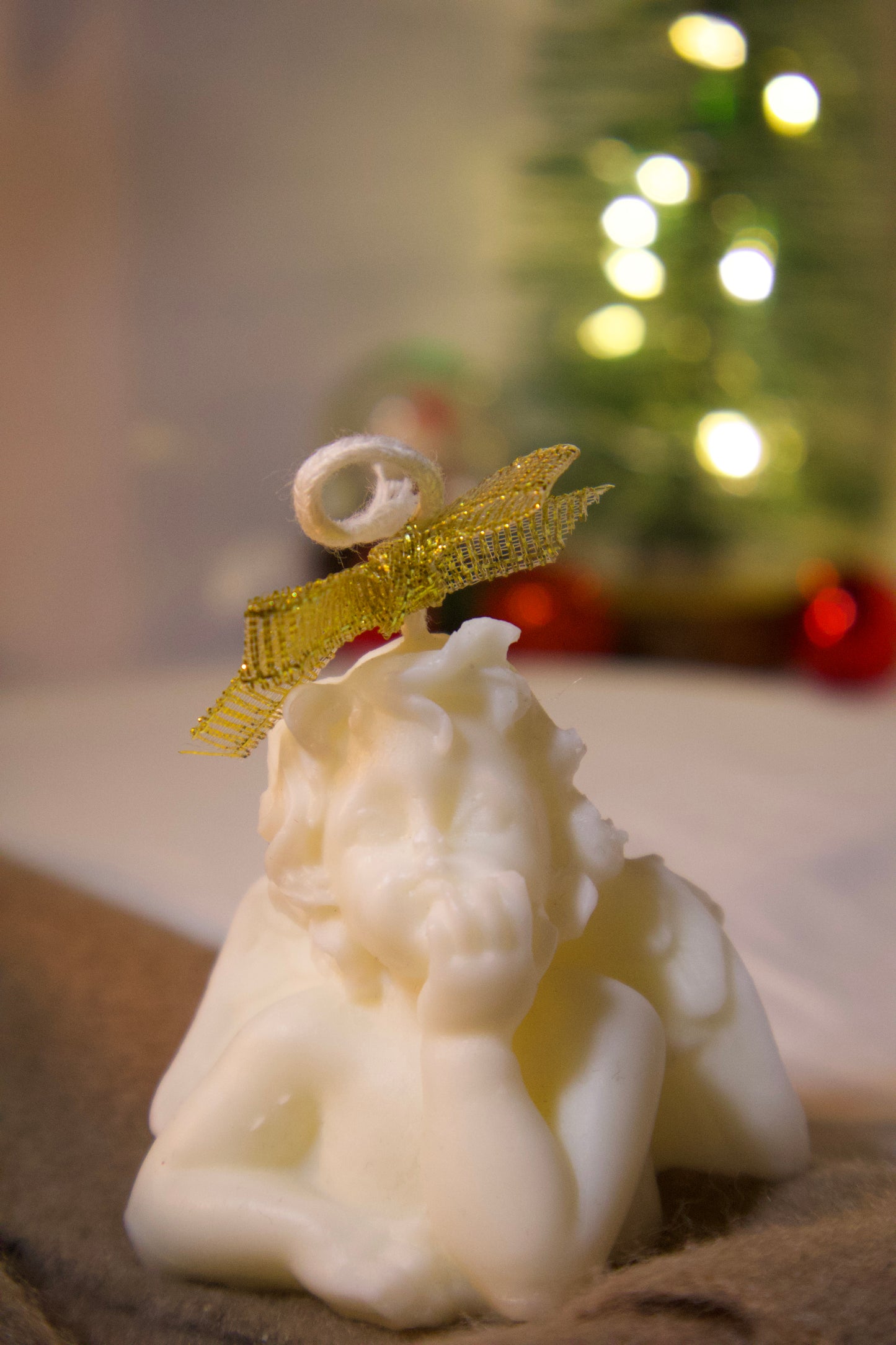 Angel de navidad - vela decorativa