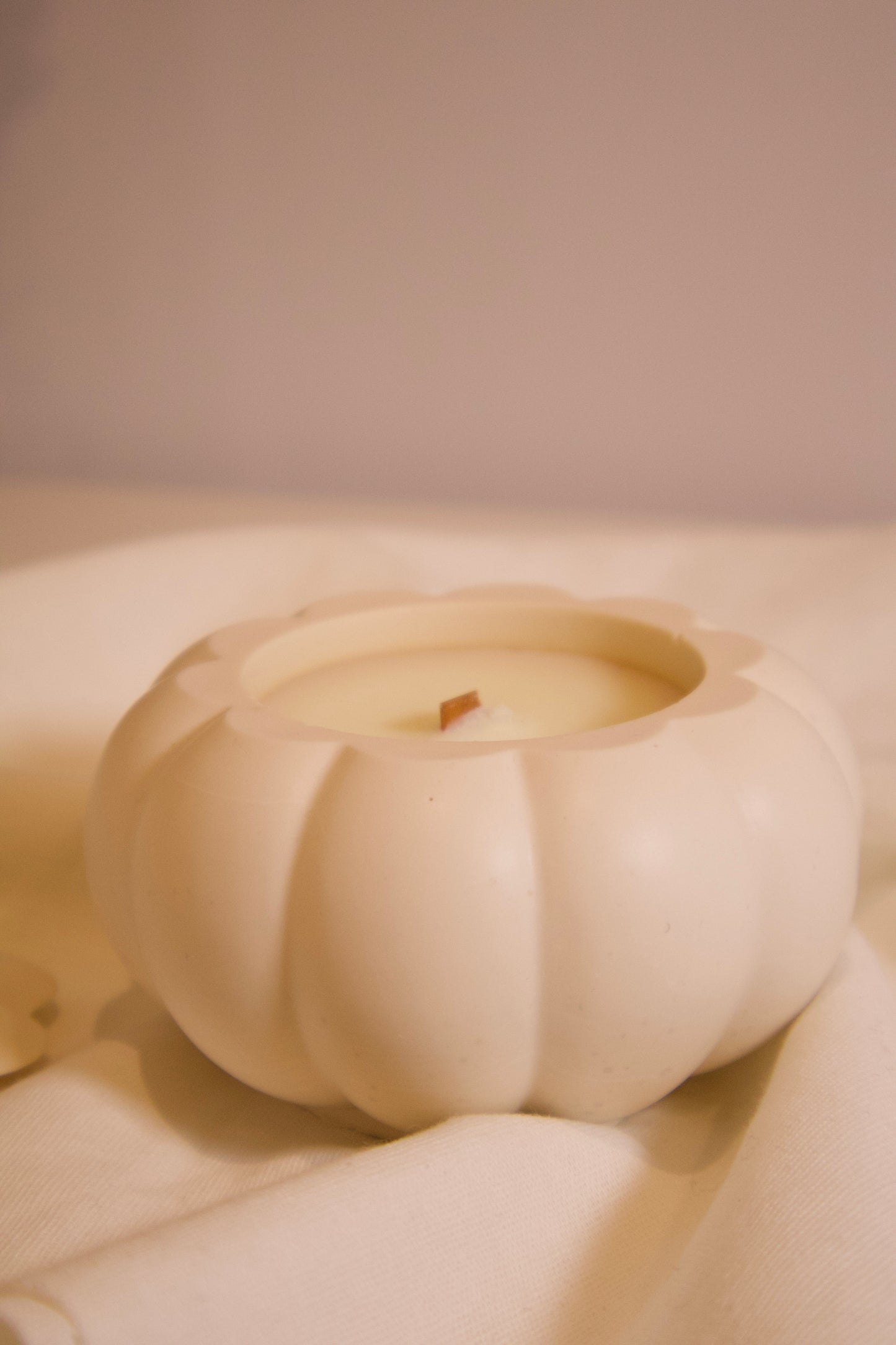 Raíces de otoño - vela aromática con mecha de madera