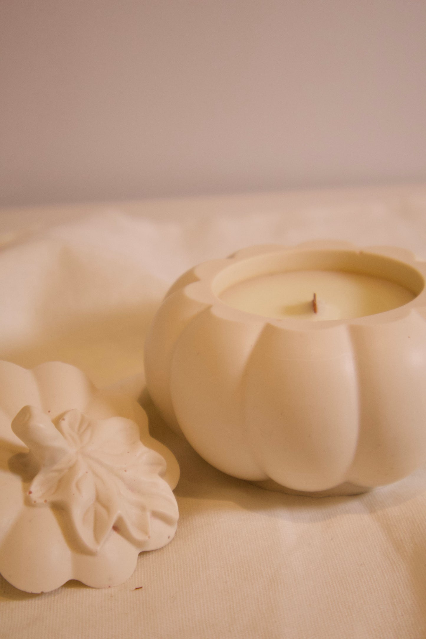 Raíces de otoño - vela aromática con mecha de madera