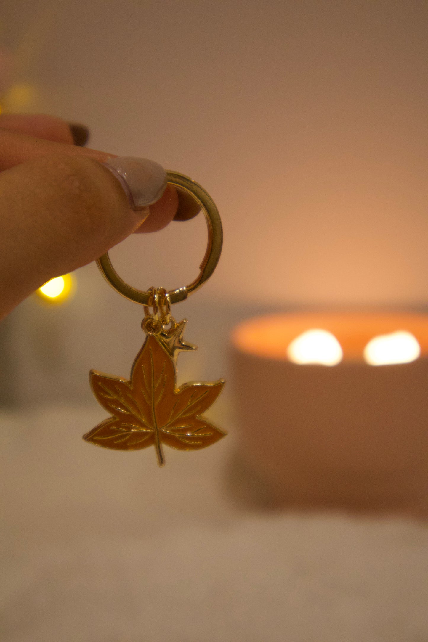 Llavero - Hojas de otoño
