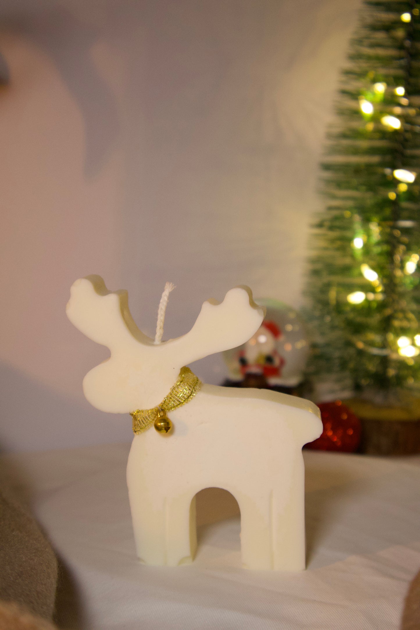 Reno Navideño - vela decorativa navideña