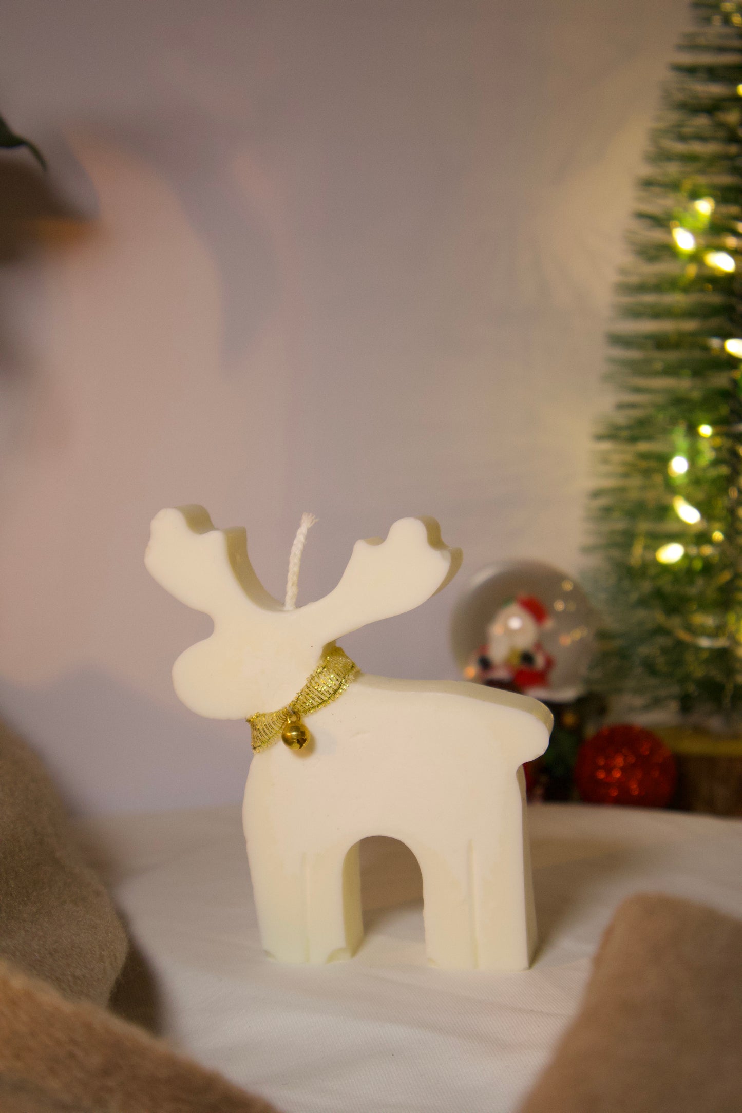 Reno Navideño - vela decorativa navideña