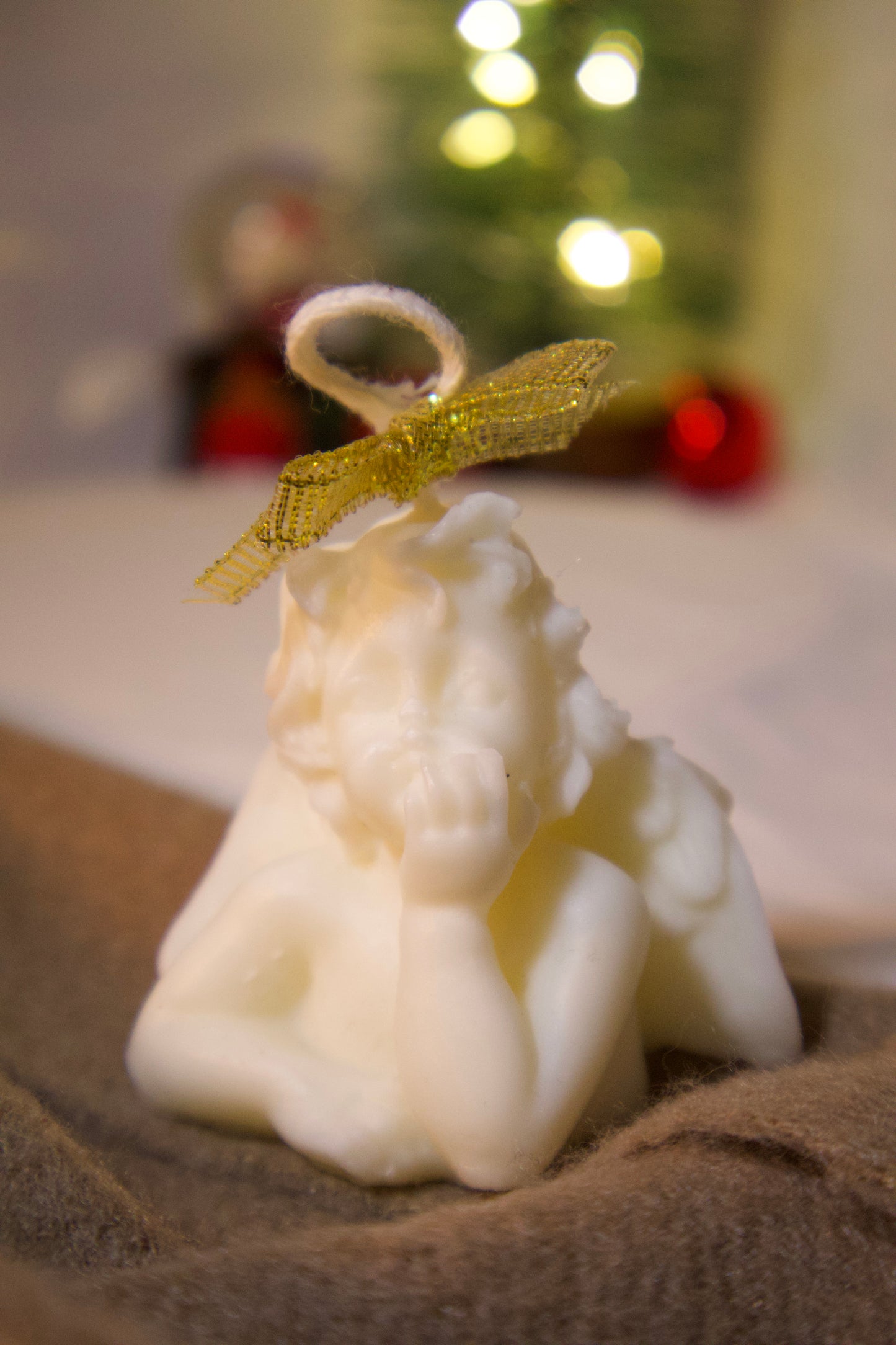 Angel de navidad - vela decorativa