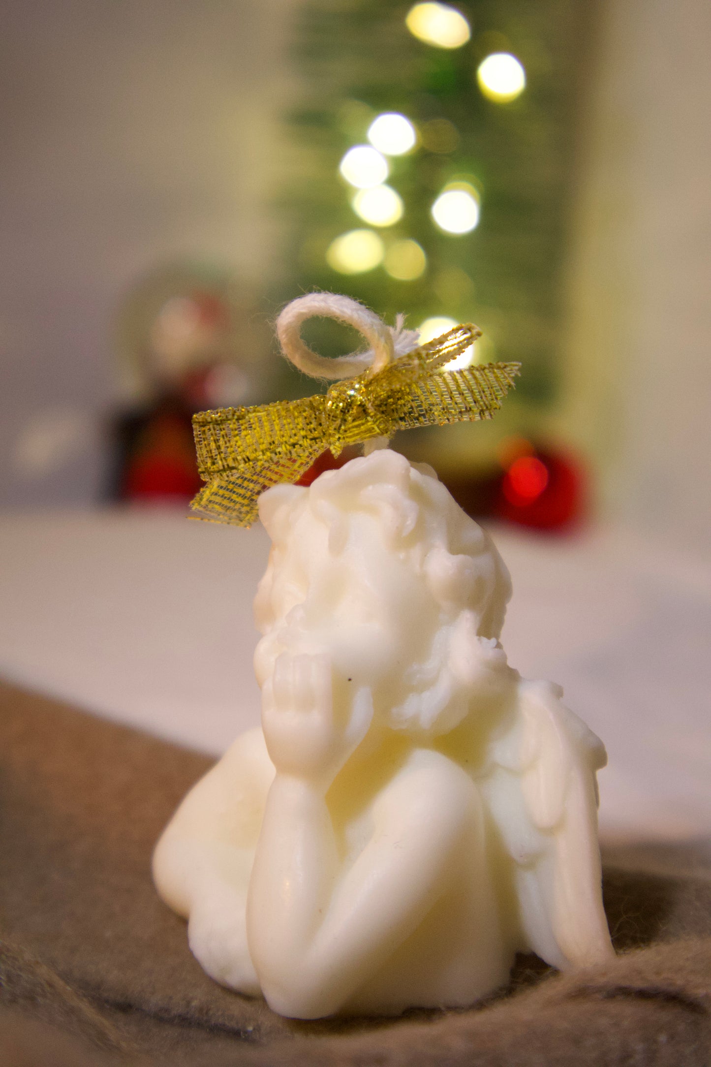 Angel de navidad - vela decorativa
