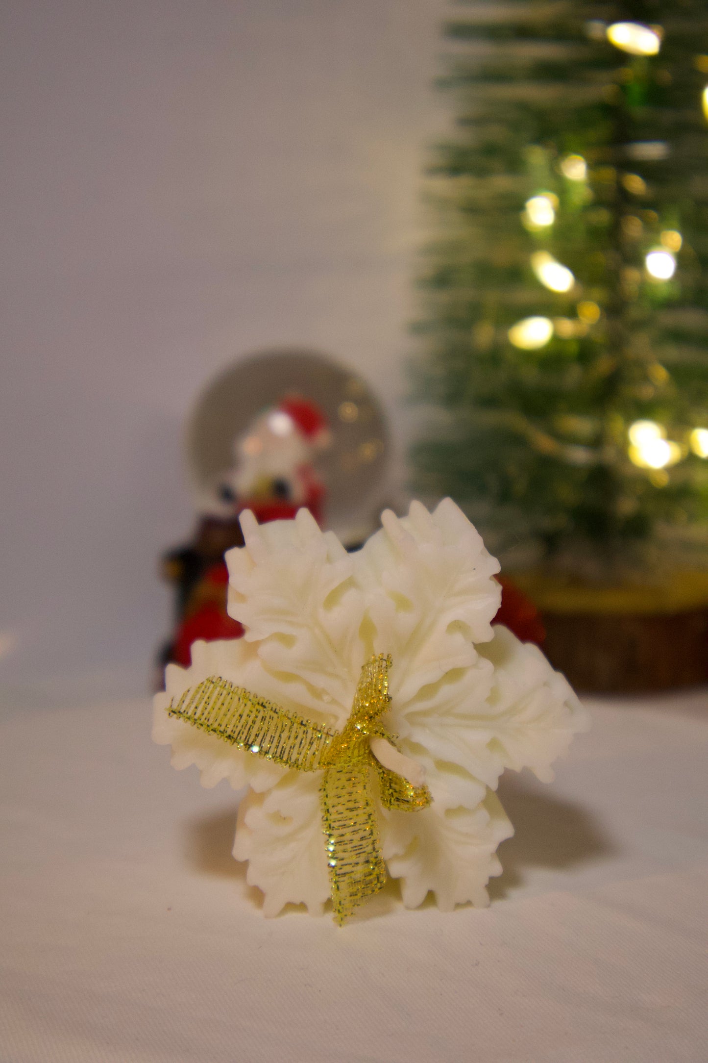 Copo de nieve - vela decorativa navideña